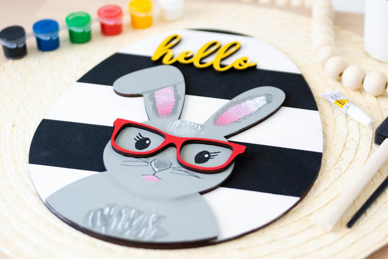 DIY Kit - Paint Your Own Bunny Sign