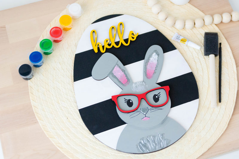 DIY Kit - Paint Your Own Bunny Sign