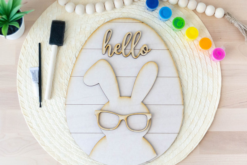 DIY Kit - Paint Your Own Bunny Sign