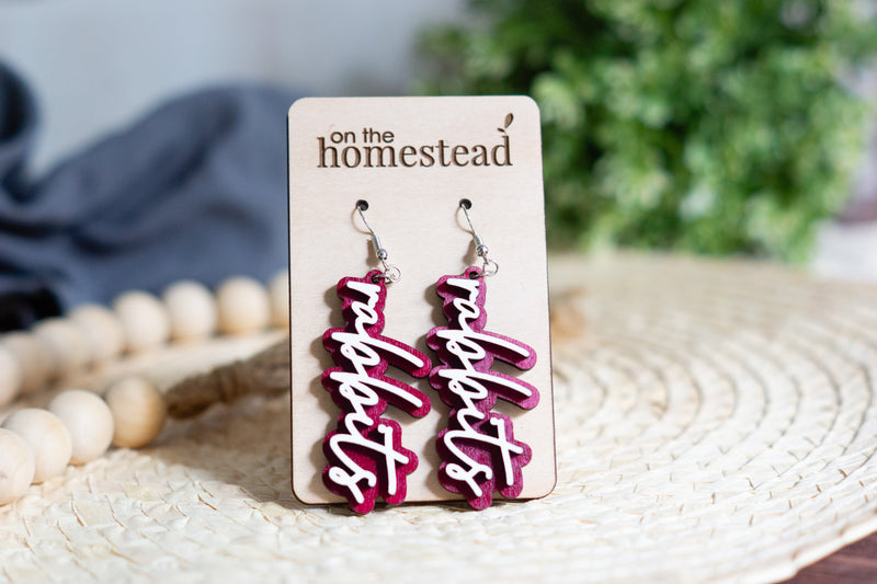 Atlanta Rabbits Mascot Earrings