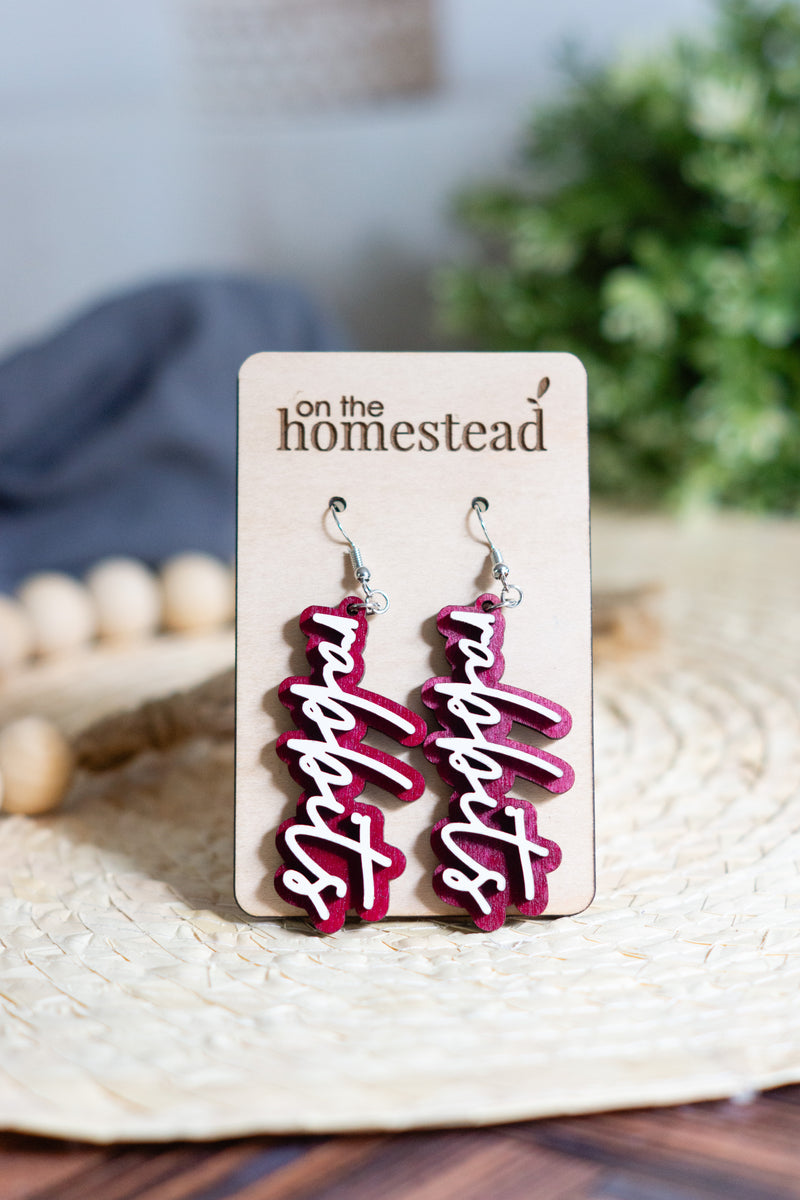 Atlanta Rabbits Mascot Earrings