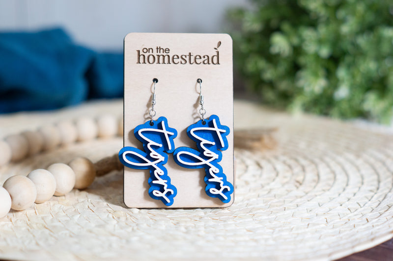 Tiger School Pride Earrings