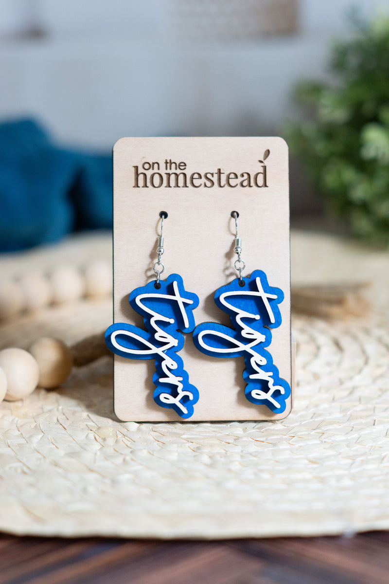 Tiger School Pride Earrings