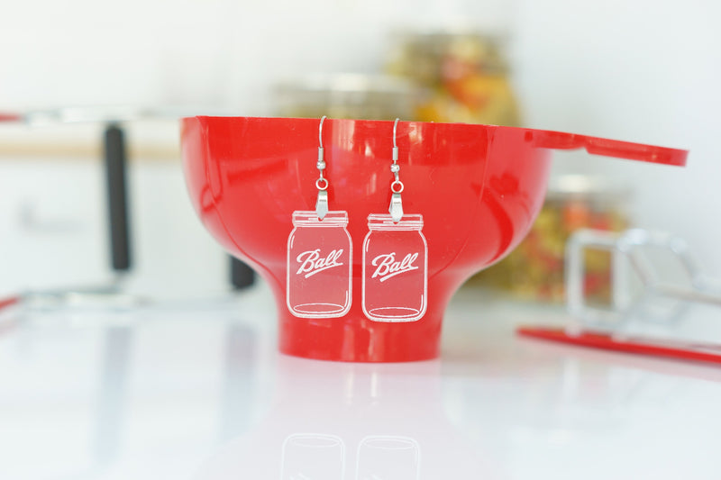 Mason Jar Earrings