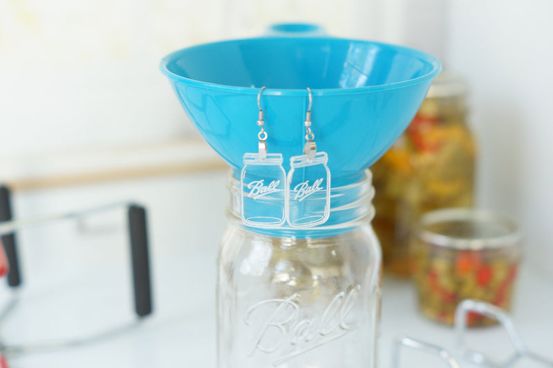 Mason Jar Earrings