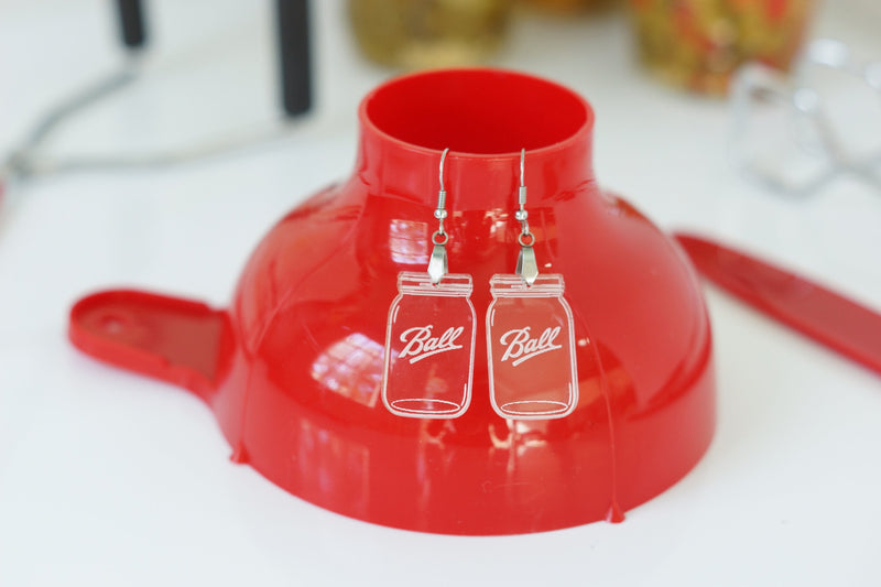 Mason Jar Earrings