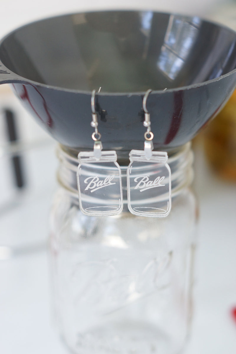 Mason Jar Earrings