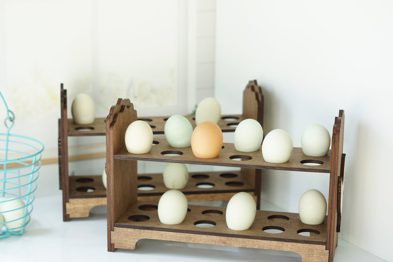Fresh Egg Holder - Dark Walnut