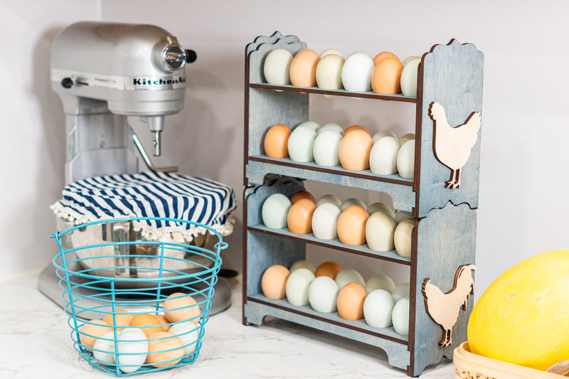 Fresh Egg Holder - Barn Red