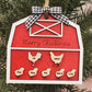 Personalized Christmas Barn Ornament