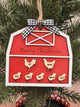 Personalized Christmas Barn Ornament