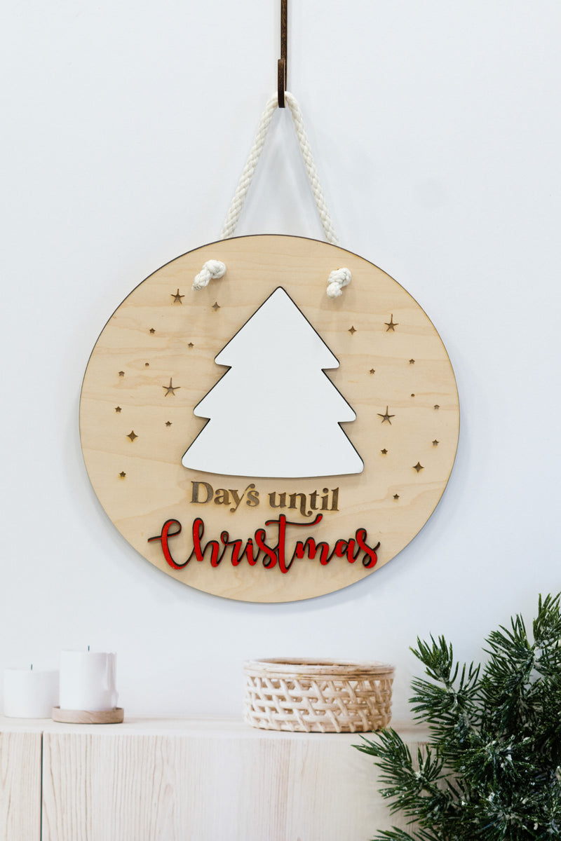 Dry-Erase Christmas Countdown Sign