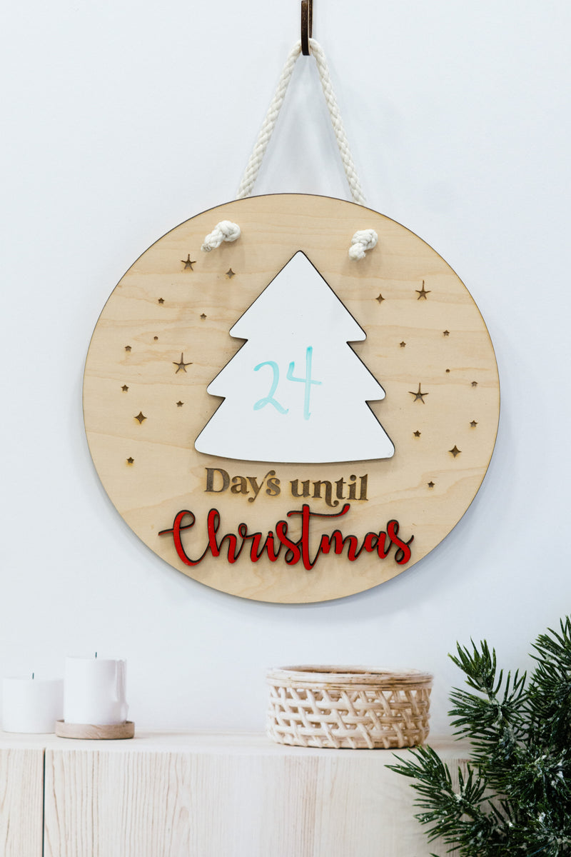 Dry-Erase Christmas Countdown Sign