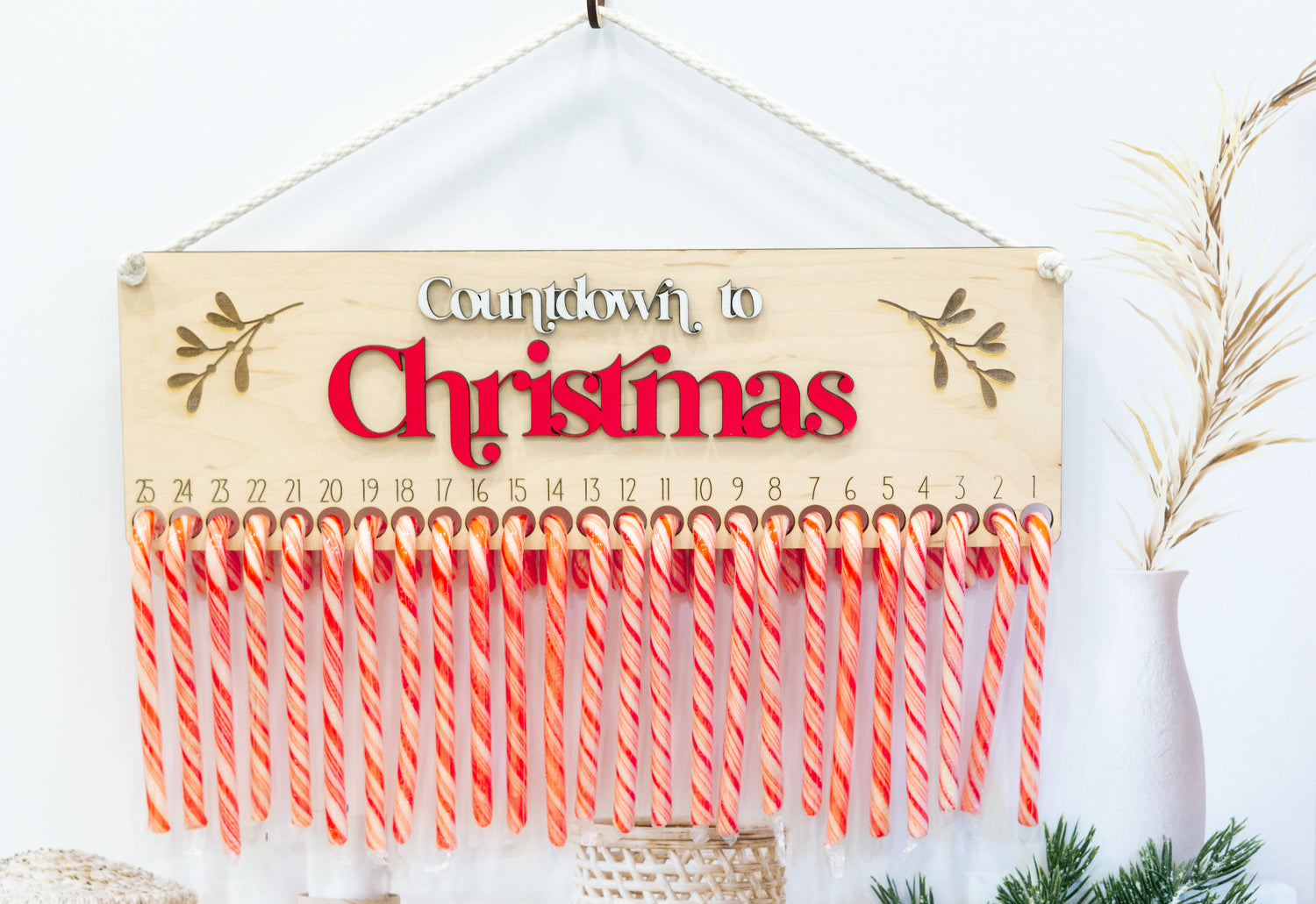 Candy Cane Christmas Countdown - Advent Calender