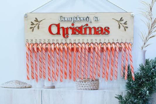 Candy Cane Christmas Countdown - Advent Calender