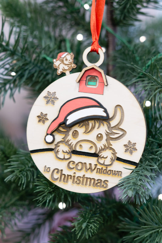 COWntdown Advent Ornament