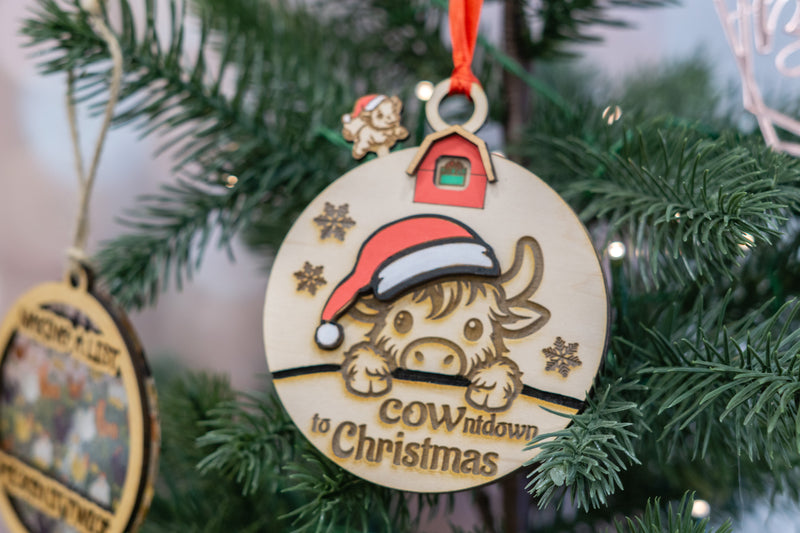 COWntdown Advent Ornament