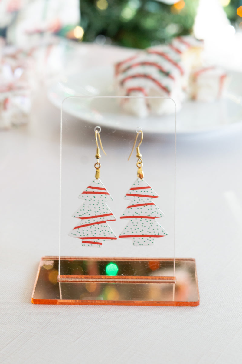 Christmas Cake Earrings