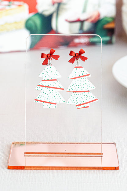 Christmas Cake Earrings