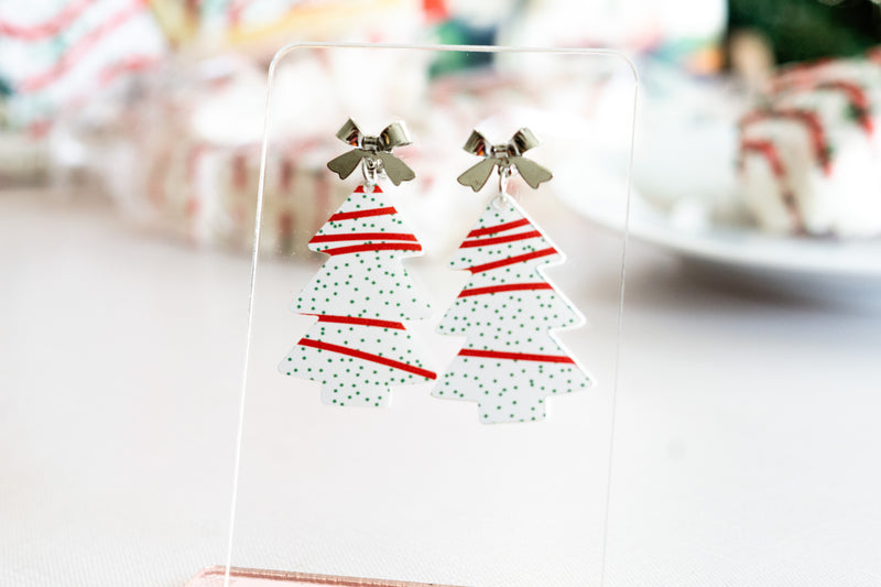 Christmas Cake Earrings