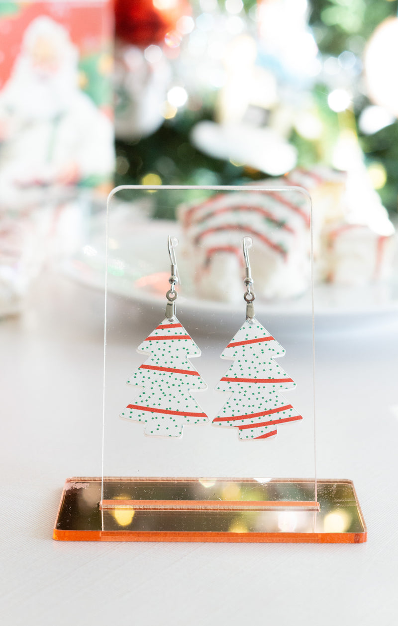 Christmas Cake Earrings