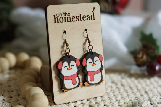 Penguin Earrings