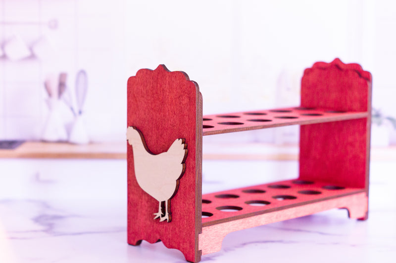 Fresh Egg Holder - Vintage Aqua