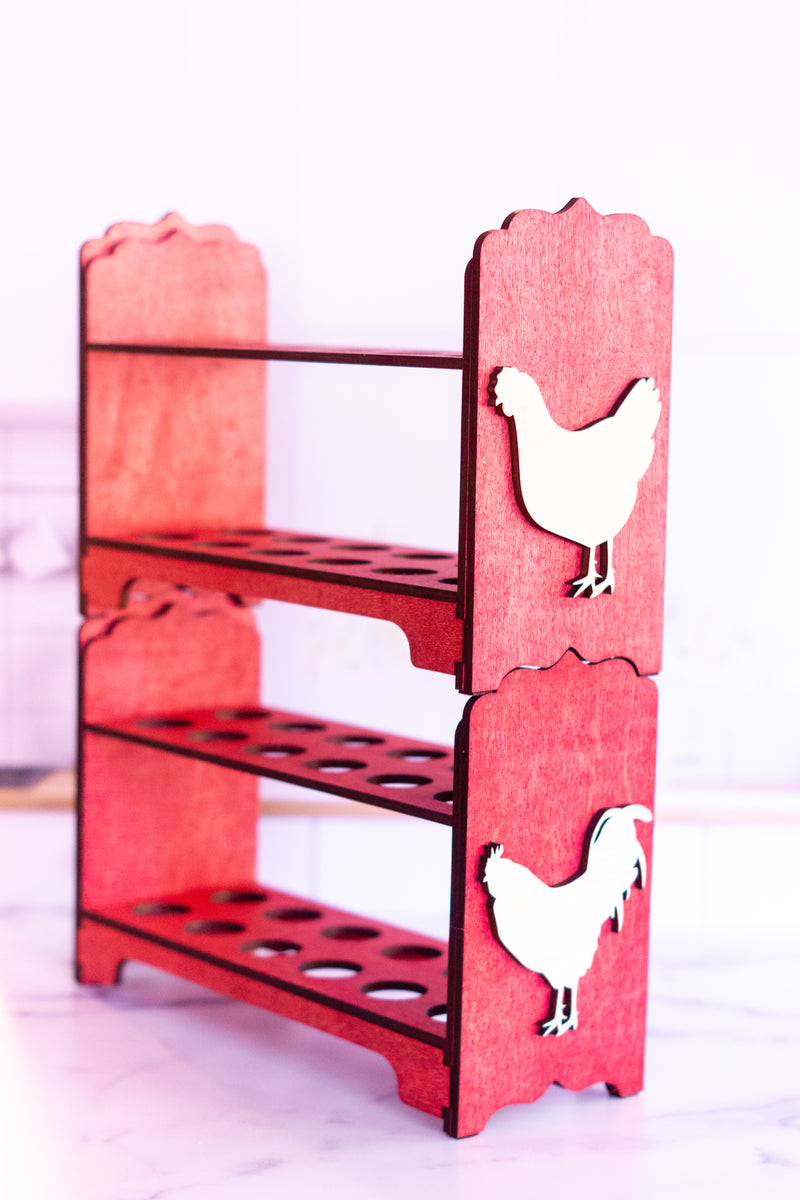 Fresh Egg Holder - Vintage Aqua