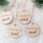 Want - Wear - Need - Read Gift Tags