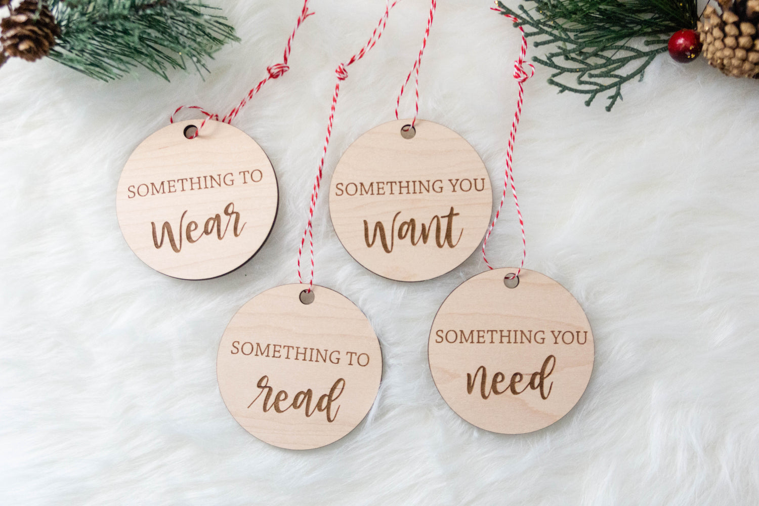 Want - Wear - Need - Read Gift Tags