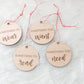 Want - Wear - Need - Read Gift Tags