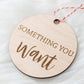 Want - Wear - Need - Read Gift Tags