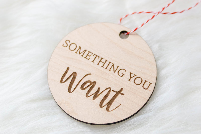 Want - Wear - Need - Read Gift Tags