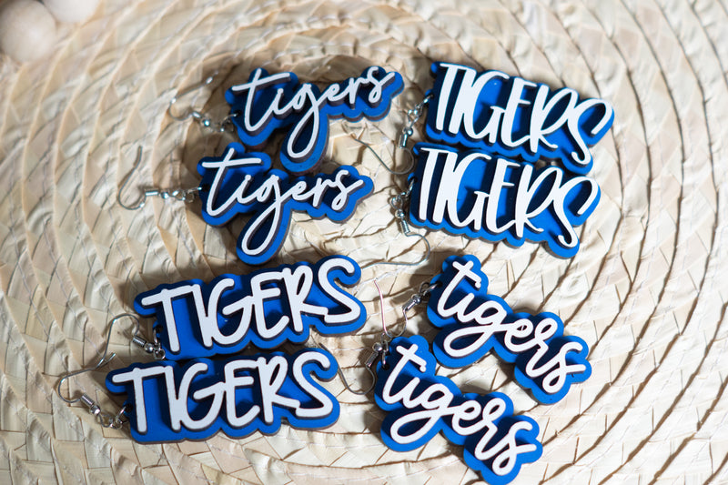 Linden Tiger Mascot Earrings